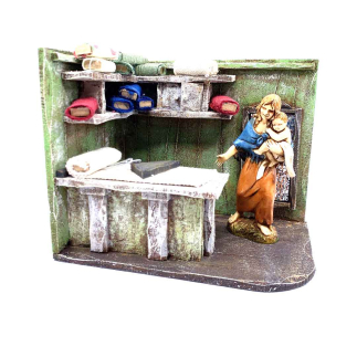 Tailor scene for 10 cm nativity figurines