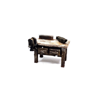 Blacksmith's workbench for 10 cm nativity figurines