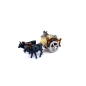 Miniature ox cart with donkeys