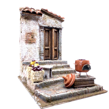 Chestnut Seller Scene for 10 cm Figurines