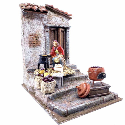Chestnut Seller Scene for 10 cm Figurines