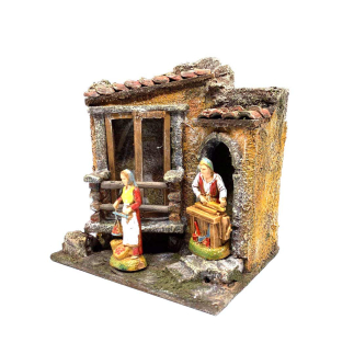 Nativity scene house for 6 cm figurines