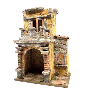 Nativity scene figurine house, 6 cm