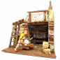 Barn for 10 cm nativity scene figurines