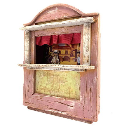 Little theater for 10 cm nativity scene figurines