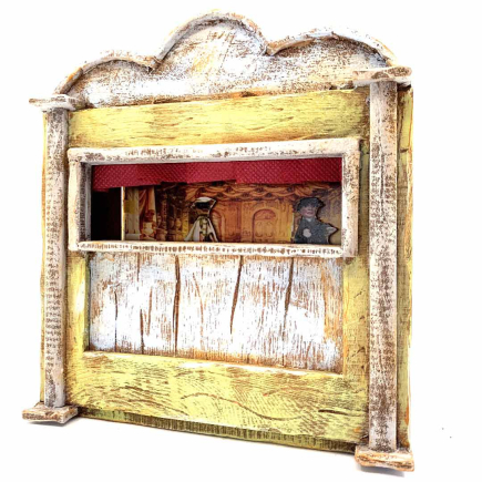 Little theater for 10 cm nativity scene figurines
