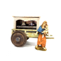 Puppet theater cart for 10 cm nativity scene figurines