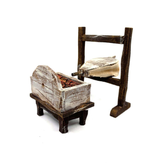 Blacksmith's forge and bellows for 10 cm nativity scene figurines