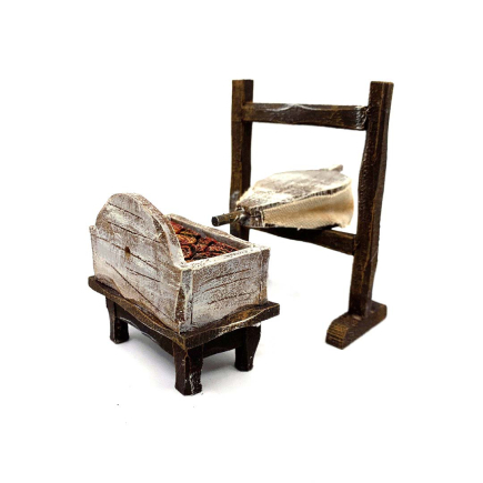 Blacksmith's forge and bellows for 10 cm nativity scene figurines