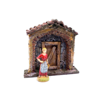 House facade for 6 cm nativity figurines