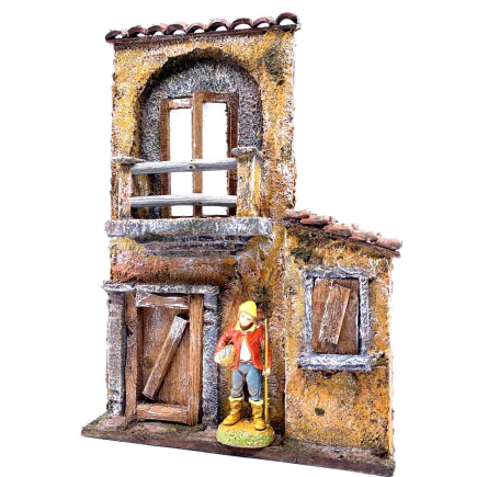 House facade for 6 cm nativity figurines