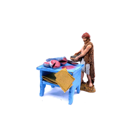 Fishmonger’s table for 10 cm nativity figurines