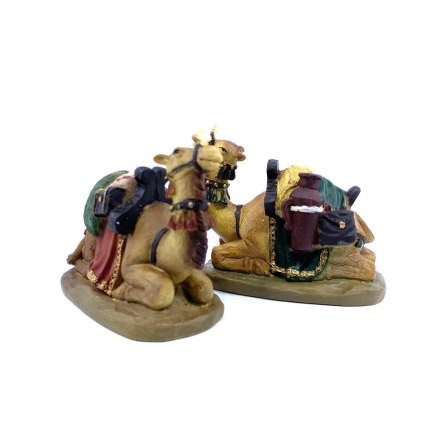 Group of 2 camels for 11 cm nativity figurines