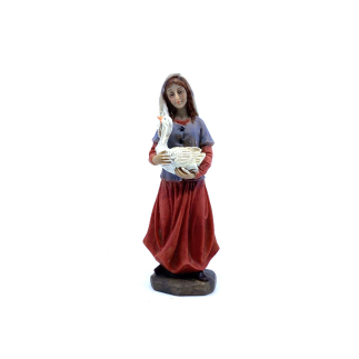 Woman with goose for 11 cm nativity figurines