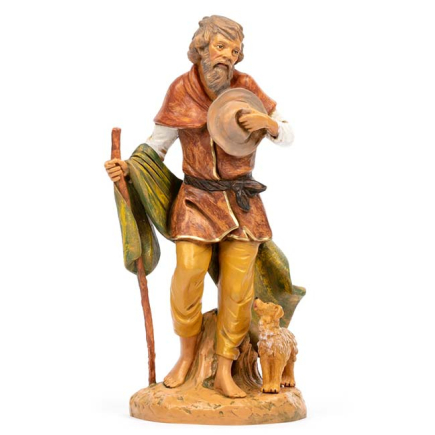 30 cm Gift Bearer with Dog - Fontanini Statues