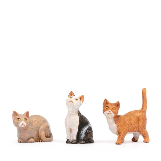 3 assorted cats for 30 cm - Fontanini Statues