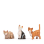 3 assorted cats for 30 cm - Fontanini Statues