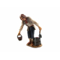 Three 10 cm leaning-out figures - Landi Moranduzzo figurines