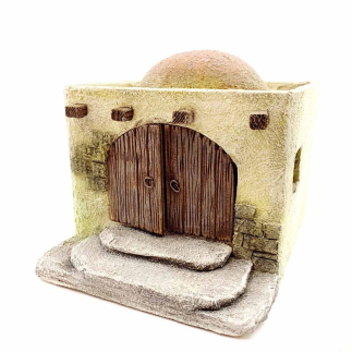 Palestinian nativity scene house - 6/6.5 cm figurines
