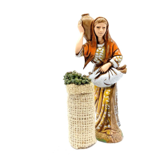 Green olive sack, 7 cm