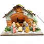Hut with light for 10 cm nativity figurines