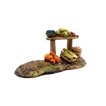 Fruit Vendor's Stall, Landi Series 10 cm - Landi Moranduzzo Figurines