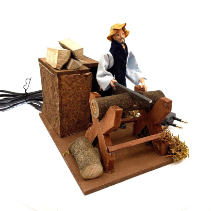 Animated woodcutter