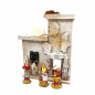 Double Palestinian façade with dome for 6–6.5 cm figurines