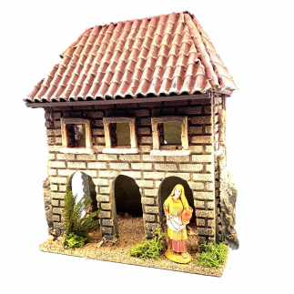 House with porticos for 5 / 6 / 6.5 cm figurines
