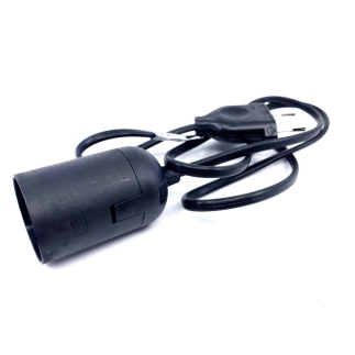 E27 lamp holder complete with cable and plug