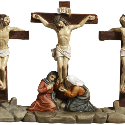 Crucifixion of Jesus - 3-piece set with statues - Easter - 7-8 cm series