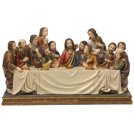 Last Supper Group - Easter - 38 x 13 x 21 cm H - Life of Jesus - 17–20 cm Series