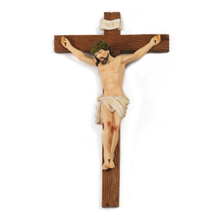 Christ on the cross - Crucifix - Easter - H 12.2 cm - 7-8 cm series
