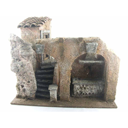 Nativity scene fountain for 10 cm figurines