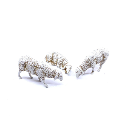 Sheep, 3 figures per 10 cm - Landi Moranduzzo figurines