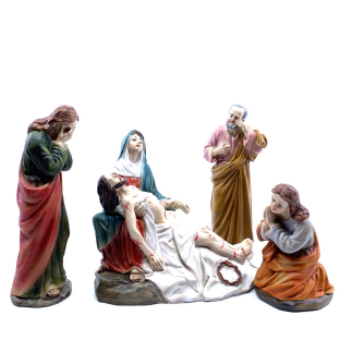 Death of Jesus - Set of 4 statues - Easter - 12–13 cm series
