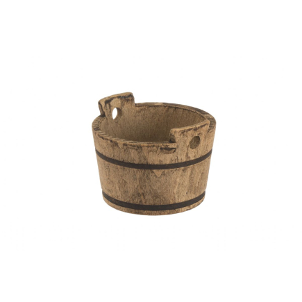 Wooden tub, diameter 4.5 cm