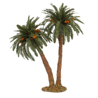 Double palm for nativity scenes, height 15 cm