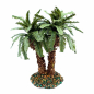 Double nativity scene palm tree, height 9 cm