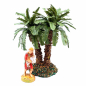 Double nativity scene palm tree, height 9 cm