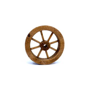 Wooden wheel, diameter 8 cm