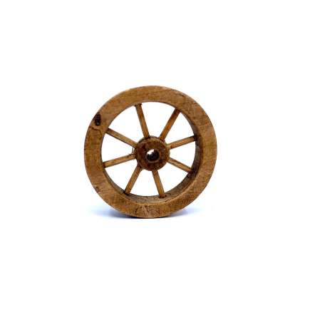 Wooden wheel, diameter 8 cm