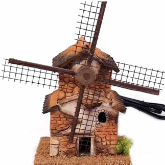 Windmill for animated nativity scenes