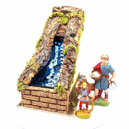 Waterfall for nativity scenes 10 x 17 x h18