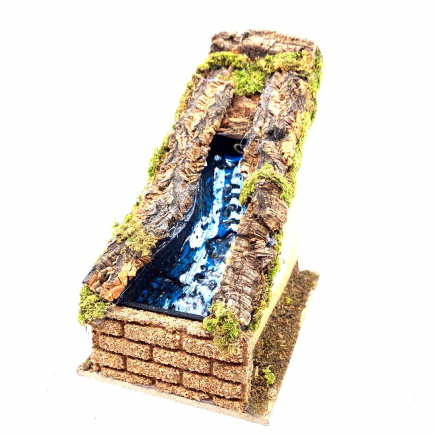 Waterfall for nativity scenes 10 x 17 x h18