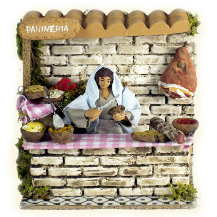 Moving bread seller - 10/11 cm figurine