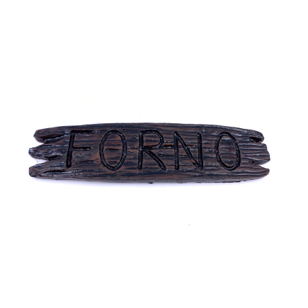 Oven sign for nativity scenes, 9.5 x 2 x 0.4 cm