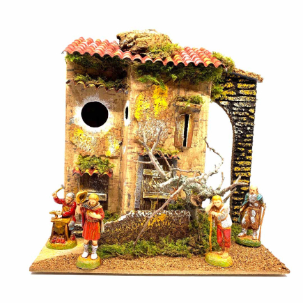 Country house / farmhouse for 6 cm nativity figurines