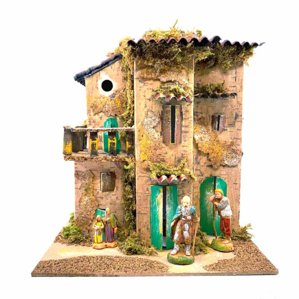 Country house / farmhouse for 6 and 3.5 cm nativity figurines