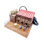 Moving farm animals for 12 cm nativity figurines